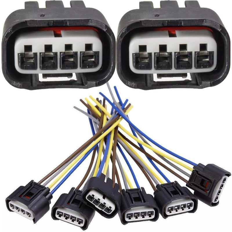 6Pcs Ignition Coil Connector Plug Harness 90980-11885 for Toyota Lexus Camry 88974044 S2527