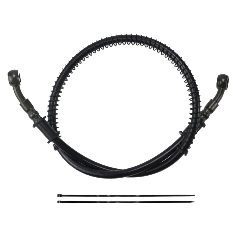 PRO BAT 70" Stainless Braided Hydraulic Brake Hose Line Pipeline For Chinese GY6 Scooter ATV Pit PRO Dirt Quad Bike Go Kart 10mm Banjo Ends, Black 70''/175cm