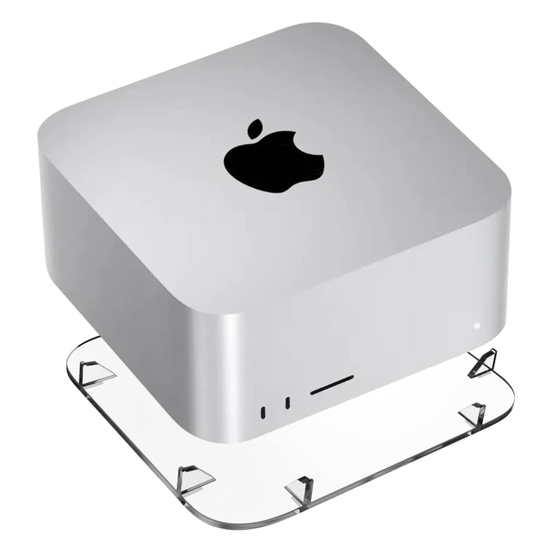Acrylic Desktop Stand for Mac Studio M4/M2/M1 Max, M3/M2/M1 Ultra - Mac Studio Stand Holder Compatible with Mac Studio and for Mac mini M1/M2/M2 Pro, Clear