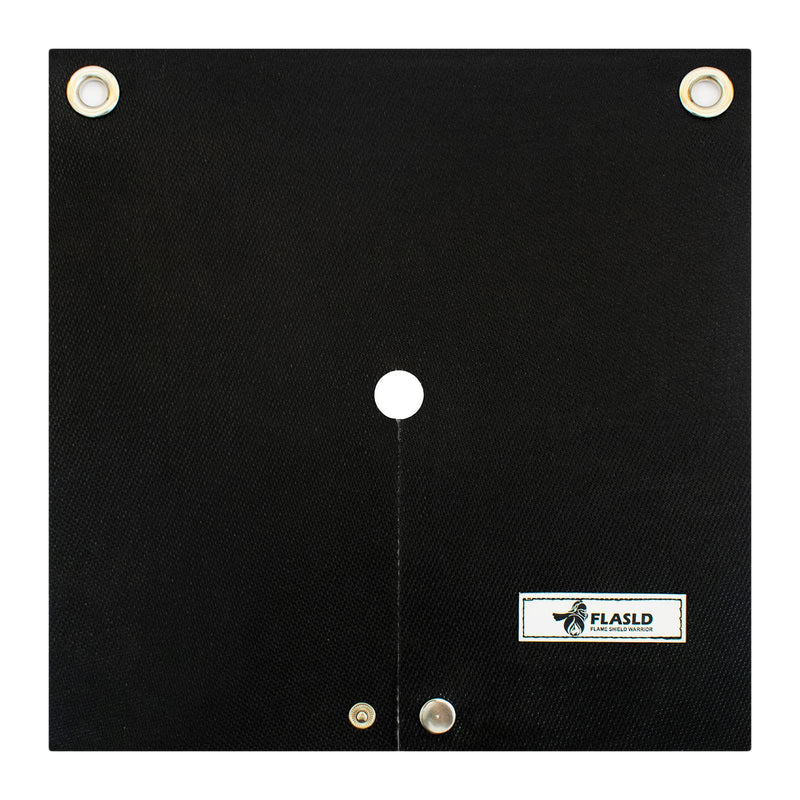 FLASLD Welding Blanket & Heat Shield Mat for Soldering Copper Pipe, 12''x12'' Flame Protector Pad Plumbing Hole Propane Torch (1 Pack) 1 Pack