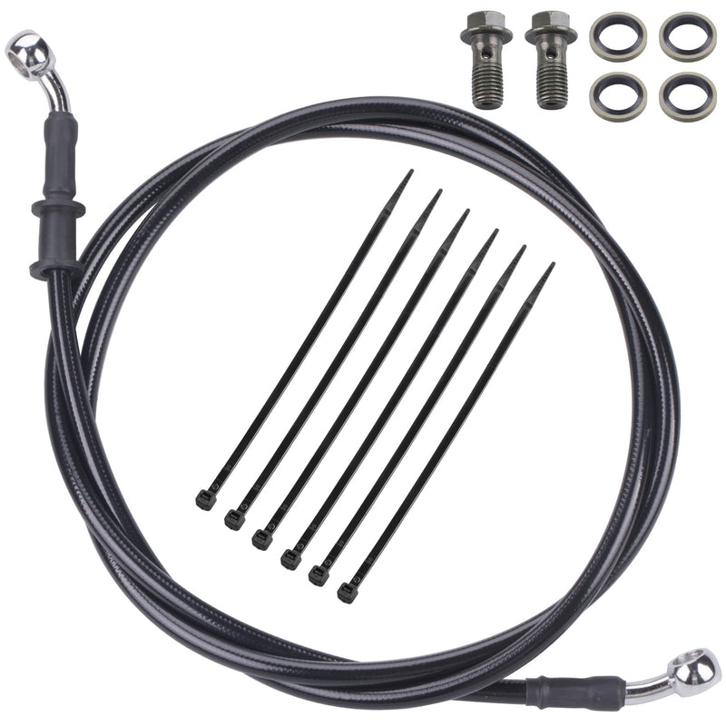 Motorcycle Hydraulic Brake or Clutch Line Hose for Motorcycle Dirt Bike ATV Moped Scooter,etc.Banjo Bolt 2PCS(Length 1.5m/4.92ft)
