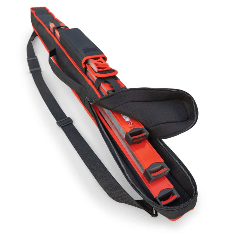 Kapro - 3L1T Level Bag - Carry Case for 3 Levels+ 1 Toolbox Level - Durable Nylon - With Adjustable Strap and Exterior Accessory Pouch - Fits Up to 48” Levels