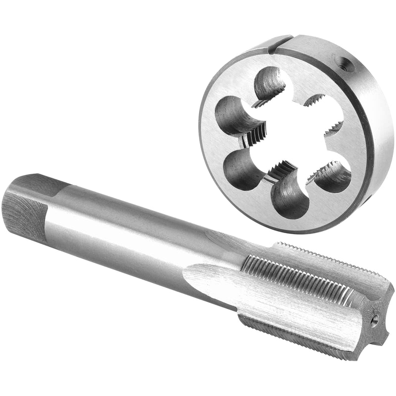 Burkit 1"-16 UNS Tap and Die Set, 1" x 16 UNS Machine Thread Tap and Round Die Right Hand