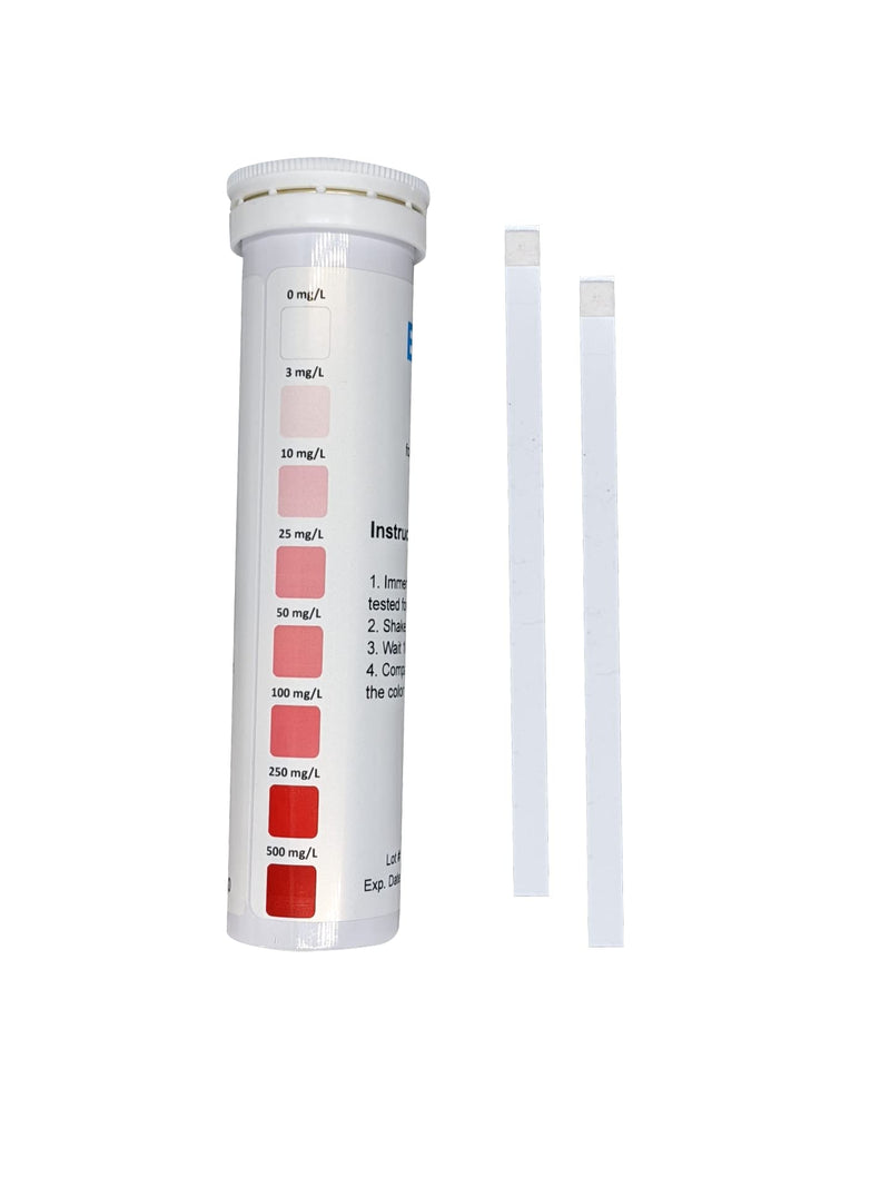 Bartovation Iron Test Strips, 0-500 ppm, for Aqueous Fe2+ Ferrous, 50-Pack | 50 Strips for Water Quality Samples, NOT for the Human Testing
