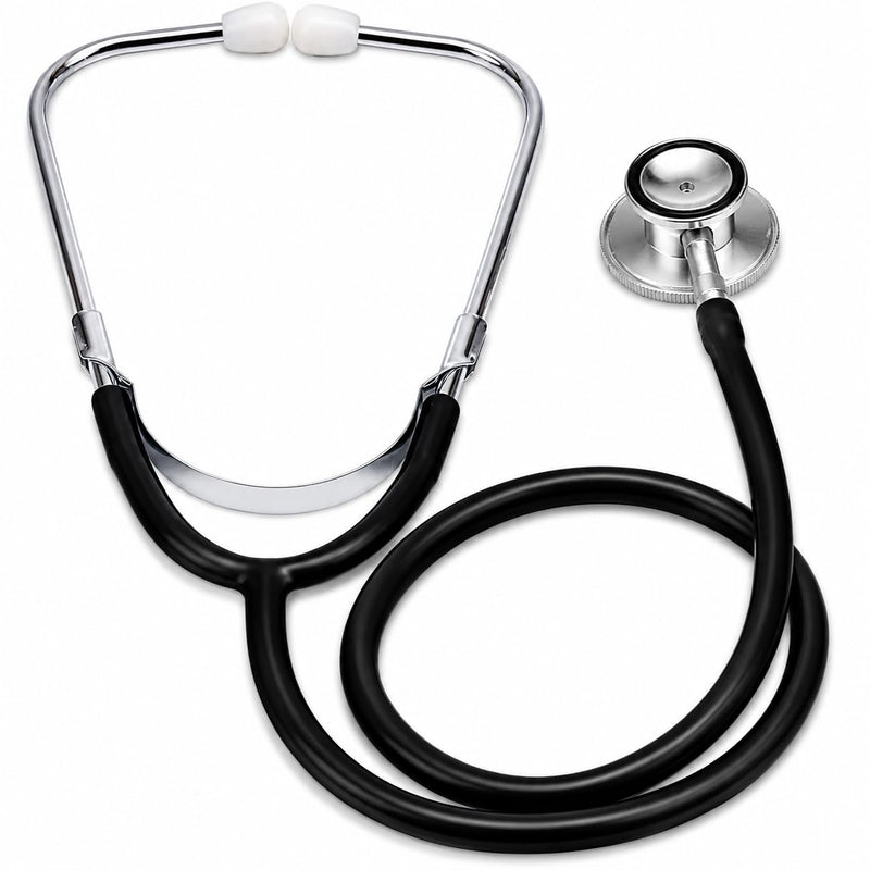 Novamedic NM-9288-BK Classic Black Dual Head Stethoscope, 22-Inch Adult Size Medical Stethoscope for Nurses, Doctors, EMTs, Nursing Students, Clinics, Nursing Homes, Cardiology & General Diagnostic Use