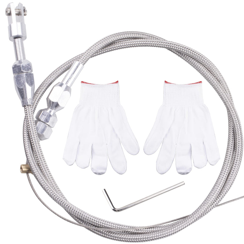 36" LS Swap Braided Throttle Cable Kit Compatible with 97-07 Chevrolet/Chevy LS1 Engine 4.8L 5.3L 5.7L 6.0L