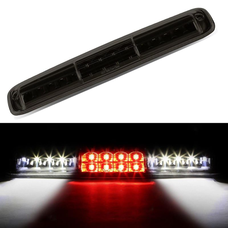Third 3rd Brake Light, LED High Mount Stop Light for 1999-2007 Chevy Silverado GMC Sierra 1500 2500 3500 HD Classic, Rear Center Cab Roof Tail Cargo Lamp, Smoke Lens 1999-2006 silverado