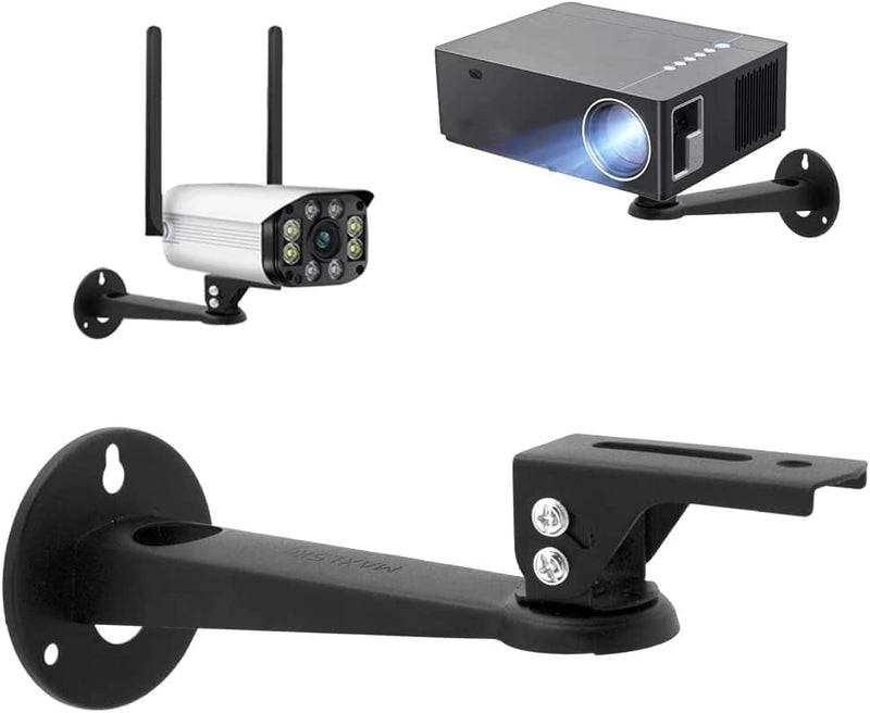 Mini Projector Wall Mount/Projector Hanger/CCTV Security Camera Housing Mounting Bracket - for CCTV/Camera/Projector/Webcam - with Load 11 lbs Length 7.8 inch - Rotation 360° (Black) Black