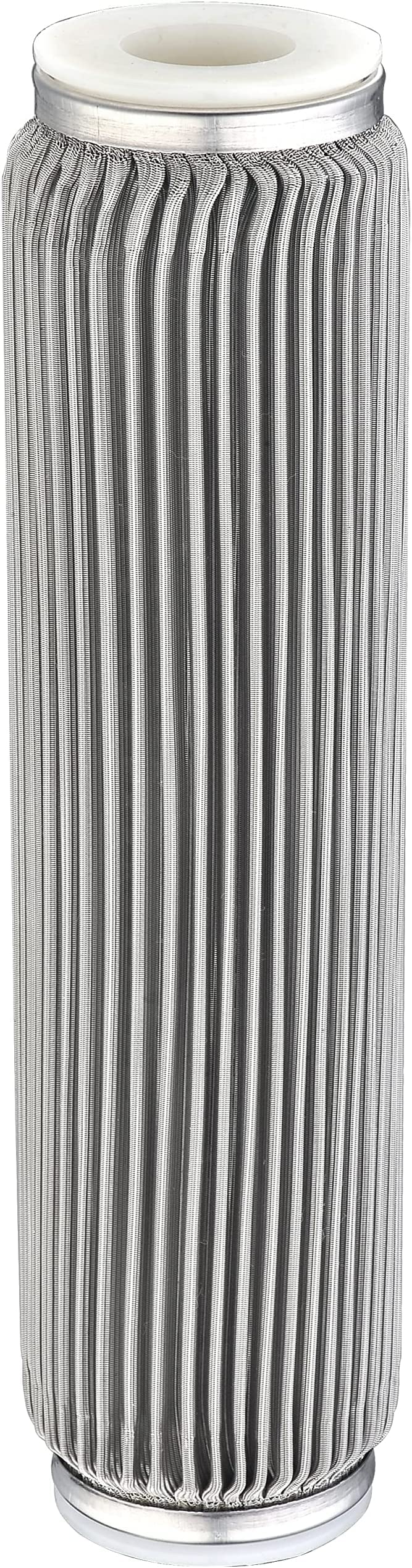 100 Micron 10" x 2.5" Stainless Steel Pleated Whole House Water Filter Cartridge, Universal Cleanable Water Filter Replacement for Well Water(100 Micron) LX-10B