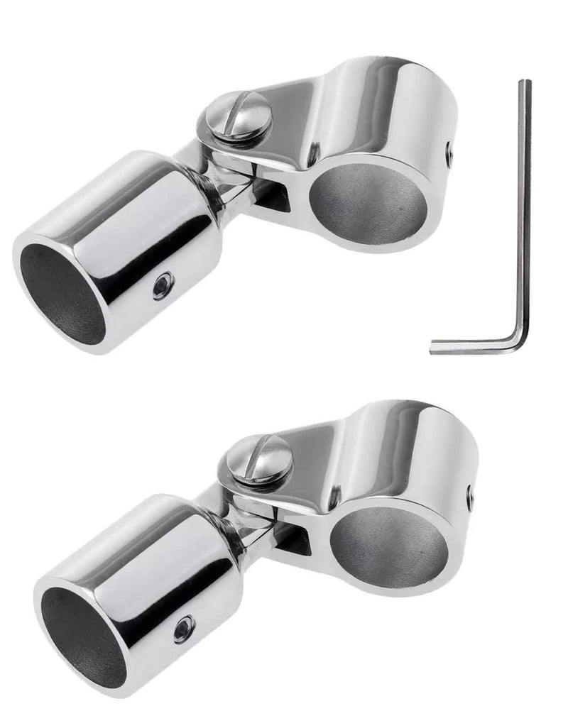 Bimini Top Jaw Slide Eye End Cap Marine Boat Hardware Heavy Dudy Bimin Top Hardware 316 Stainless Steel Round Tubing 2 Pairs 1 INCH