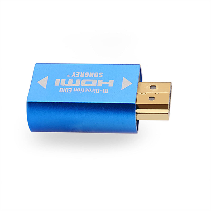 EDID Emulator 2K HDMI Passthrough 4th Generation Aluminum Fit Headlesskeep for Video Splitter Switch Extender Pass-Through Adapter Male to Female Coupler Dummy Plug (hdmi2560x1440) 2K 2560×1440