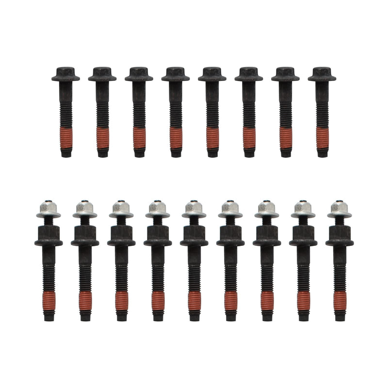 Exhaust Manifold Bolts Stud Nuts Hardware Complete Set Left + Right for 2009-2016 Chrysler Dodge Ram 1500 2500 3500 Pickup Jeep 5.7L V8 Engnie