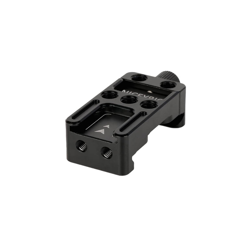 NICEYRIG Extension Quick Release Clamp for Arca-Swiss, with Multiple Mounting Threads Cold Shoe Bottom Plate Applicable for DJI Ronin SC/Mini Tripod/Monopod/Selfie Stick/Camera L Bracket - 509