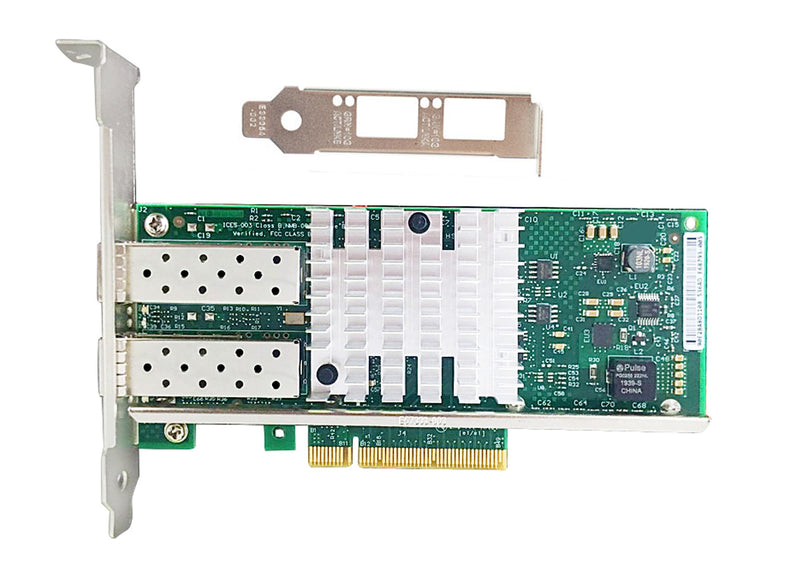 10Gb Network Card Dual SFP+ Ports PCIEx8 Ethernet Converged Server Compatible Intel X520-DA2 82599ES Chip Support Windows 7/8/10/11/Visa,Server/Linux/VMware X520-2*SFP+ Port