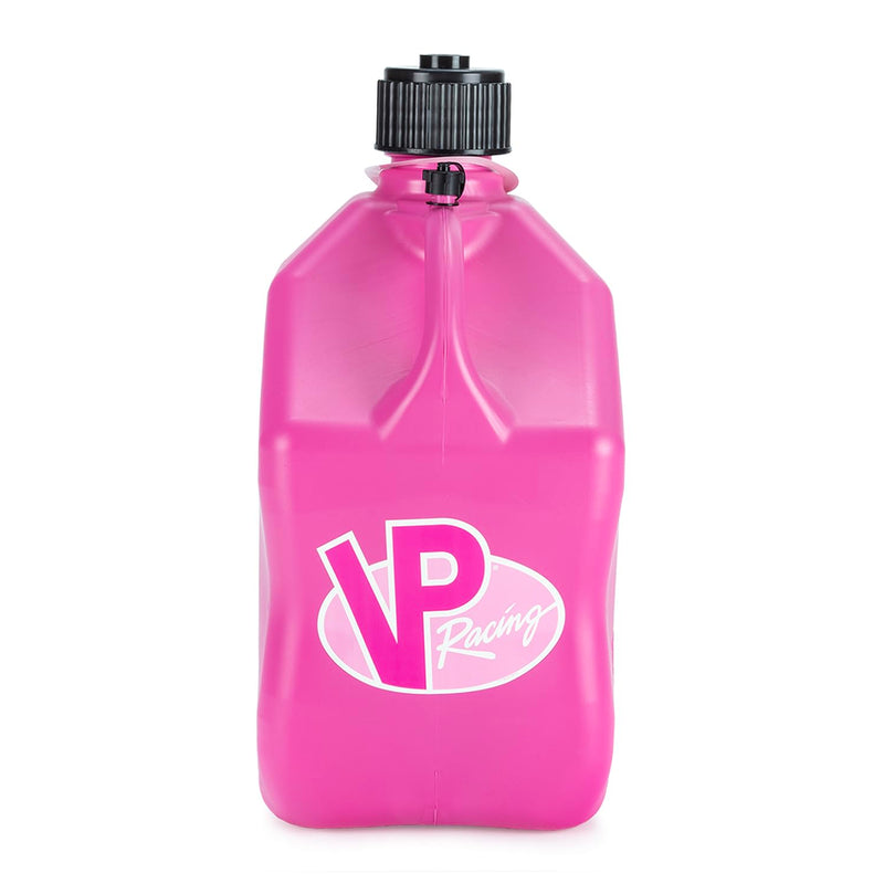 VP Racing 5.5 Gallon Square Motorsport Utility Container Pink with Deluxe Filler Hose