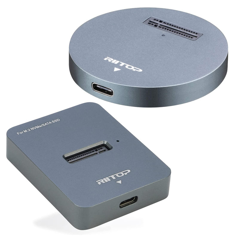 RIITOP NVMe to USB Docking Station + M.2 to USB Docking Station