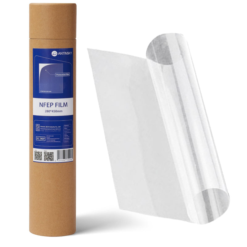 Antinsky nFEP PFA Release Film 280 * 450mm 1pc for Phrozen Sonic Mega 8k, Transform, Anycubic M3 MAX, Creality HALOT MAGE PRO etc. Better Durability Best for Large Resin 3D Printer Upgraded from FEP NFEP 280*450mm