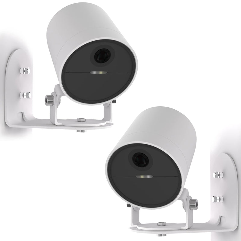Teccle Metal Wall Mount for SimpliSafe Outdoor Camera, Anti-Drop, 360 Degree Adjustment Swivel Mount Bracket (Camera Not Included) (2 Pack) Pack of 2 (not included Camera)