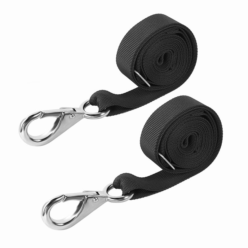 Adjustable Bimini Top Straps,Marine Awning Webbing Straps with Stainless Stee Heavy Duty Snap Hooks,Bimini Top Hardware,Marine Nylon Top Strap (Big Hook Strap) 2PCS