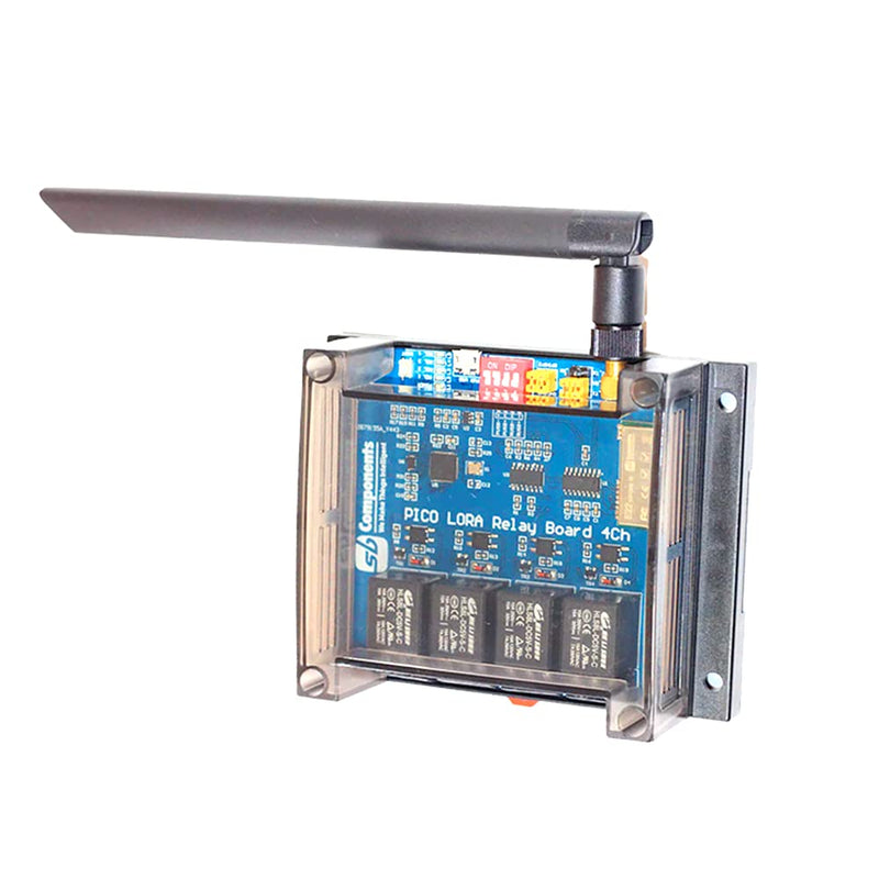 GatePi 4 Channel - LoRa Based Relay Board 4 Channel Relay with LoRa Module Based on Raspberry Pi 2040 Smart Data Transmission LoRa Module, Transmission up to 5 KM (915MHz) 915MHz