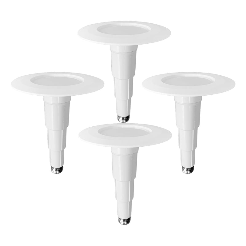 Soliseed 4 Inch LED Can Lights Length Adjustable Recessed Lights 2700K Soft White,Retrofit Downlight Replacement,9W=40W,500LM,Dimmable recessed Lighting,Easy to Install,4-Pack 2700K(Soft White) 4 Inch-4 Pack