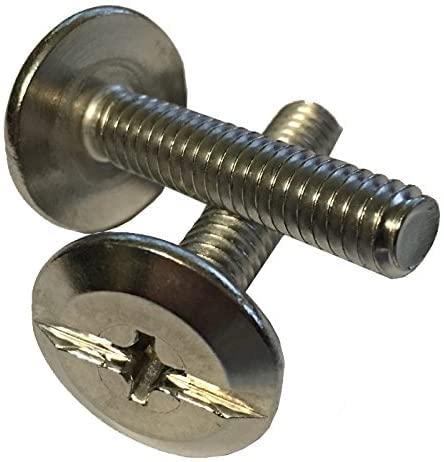 Qty 6 to 100 Pieces 1 Inch Long Stainless Steel Hurricane Sidewalk Bolts (100)
