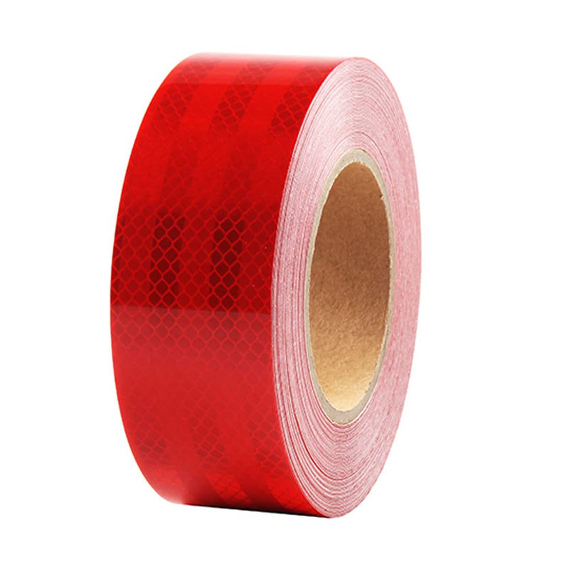 [AUSTRALIA] - Reflective Tape 2 inch Wide 75 FT Long High Intensity Red Trailer Reflector Safety Conspicuity Tape for Vehicles Trucks Bikes Cargos Helmets 2IN*75FT