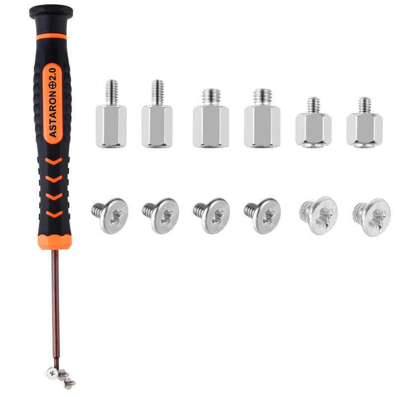 ASTARON M.2 SSD Screws Kit, Nvme M2 Screws Suitable for ASUS MSI Gigabyte NGFF Motherboard Silver