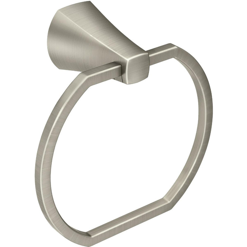 SPOT Resist Brushed Nickel Towel Ring