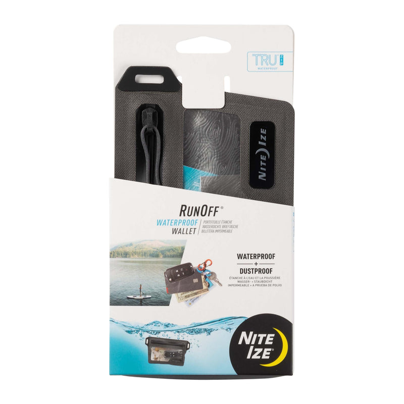 Nite IZE Runoff Waterproof Wallet - Dry Pouch for Tough Trusted Protection - Waterproof Wallet for Beach Trips & Outdoor Activities - Tested Dustproof and Waterproof to IP67