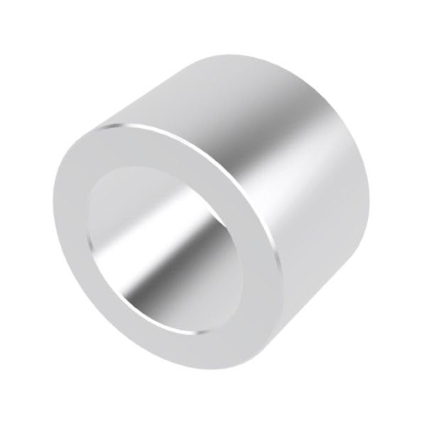 Aluminum Spacer 3/4" OD x 1/2" ID x 1/2" Long-Round Spacer Unthreaded Standoff Bushing Plain Finish, Fits Screws Bolts M12 and 1/2" by Metal Spacers Online (25 Pack) 1/2" Length 25