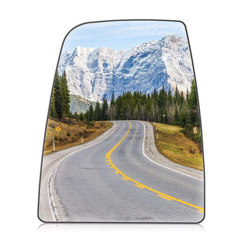 Driver Left Side Upper Rearview Convex Heated Mirror Glass With Rear Holder Fits for 2015-2022 Ford Transit-150 250 350 HD CK4Z17K707B CK4Z17K707D