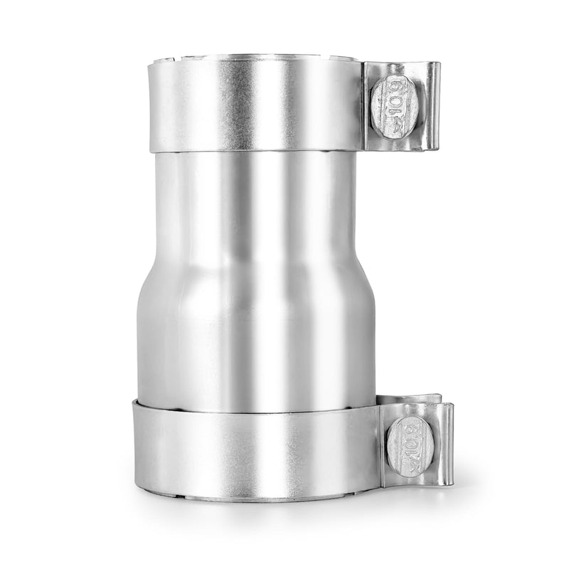 2.5 to 3 Inch Exhaust Adapter, 2.5" ID to 3" ID Exhaust Reducer Connector Pipe with Clamp 2.5" - 3" (6.3" OL)