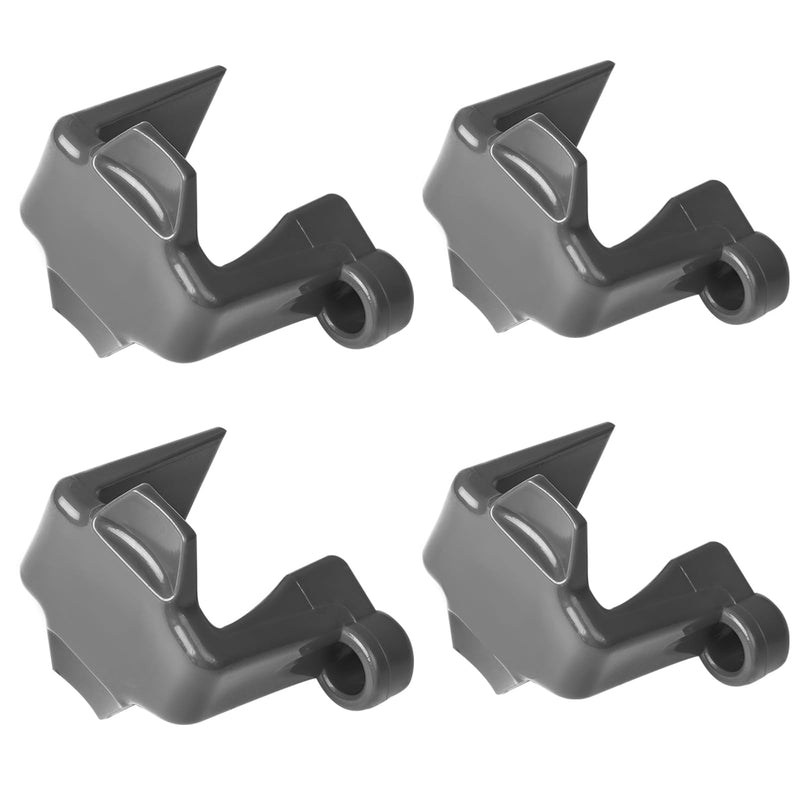 Pontoon Boat Fender Clips Bumper Buoy Hanger/Holders/Cleat Clamp/Adjuster for Square Rails, ABS Plastic, 4 Pack