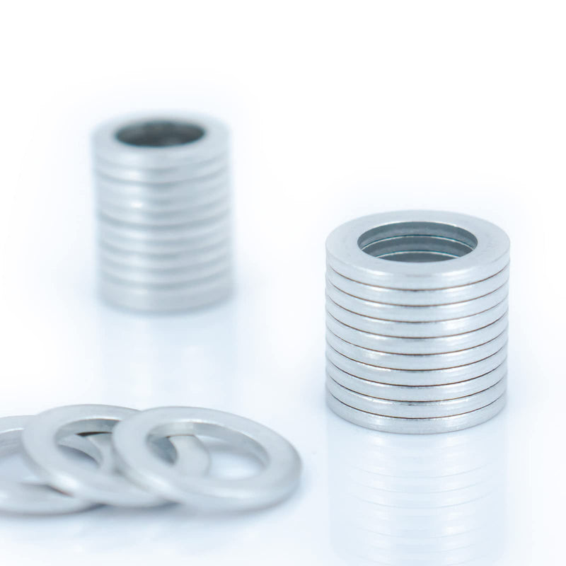 20Pcs M12 Oil Drain Plug Gasket, Aluminum Crush Washer, Seal Ring by KeeRoarin, 12mm*18mm*2mm M12-20PCS