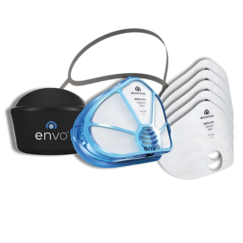 N95 Reusable Respirator Kit with Exhalation Valve featuring AIRgel Cushion Technology for Secure All Day Comfort Traditional Headgear