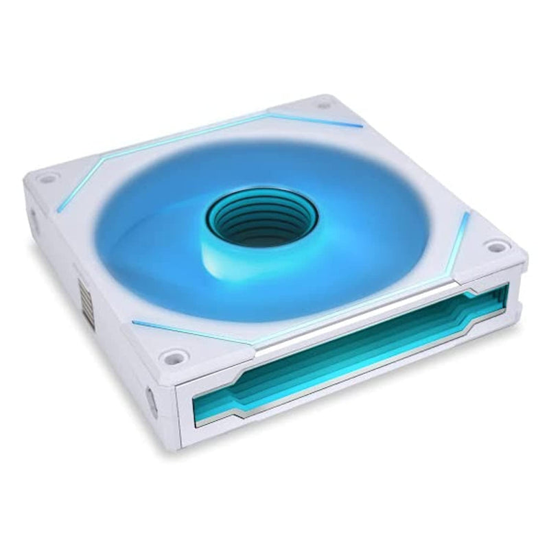 Lian Li UNI Fan SL-Infinity 120-Single Pack-ARGB Fan-Infinity Mirror-Daisy-Chain Design-Customizable Lighting Effects-One Cable Connection-Without Controller-White-(UF-SLIN120-1W) 120mm SLIN120 Single Pack White