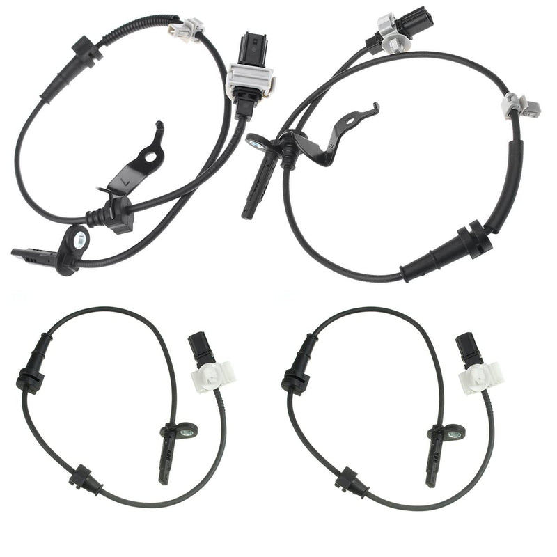 Set of 4pc Front + Rear ABS Wheel Speed Sensors for 2013 2014 2015 2016 2017 Honda Accord