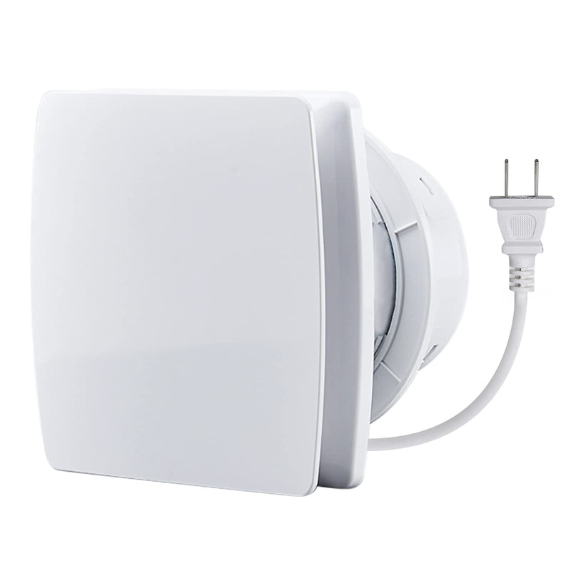 Exhaust Fan 4" Home Ventilation Fan Window and Wall Mount Vent Fan for Kitchen Bathroom Workshop Garage (110v/12W/White) 4''