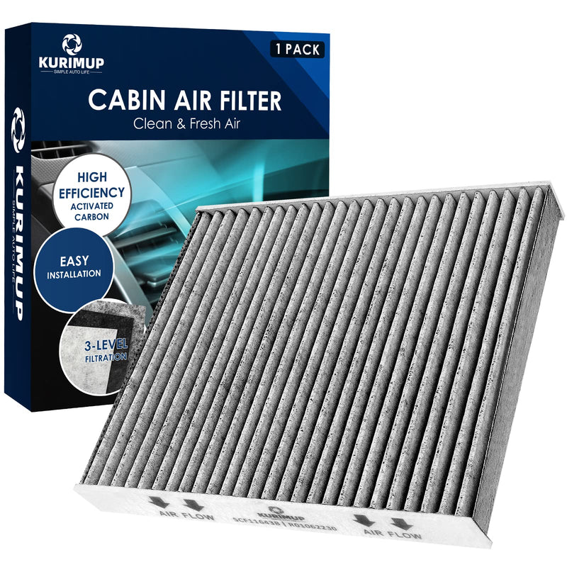 Cabin Air Filter,Replacement for CF11643,Premium Cabin filter with Activated Carbon, Fit for A3/Q3/S3/TT Quattro and Atlas/GTI/Golf/Jetta/Tiguan(1 pack)