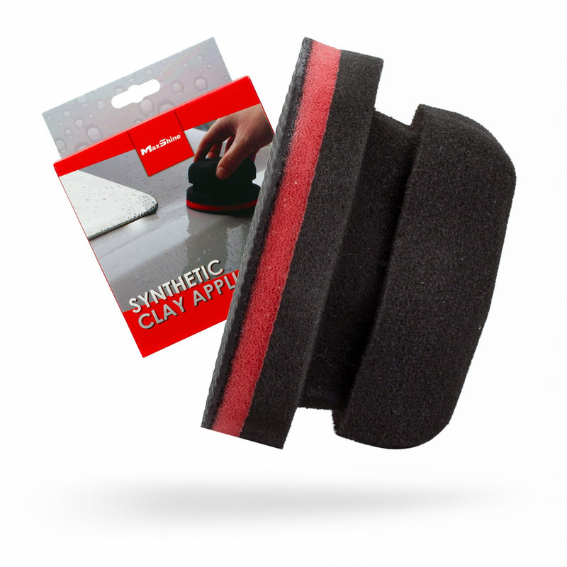Maxshine Synthetic Clay Applicator | Universal Fit, 3.5" Diameter, Foam Grip | Durable, Reusable, Efficient Surface Contaminant Removal for Smooth Car Paint