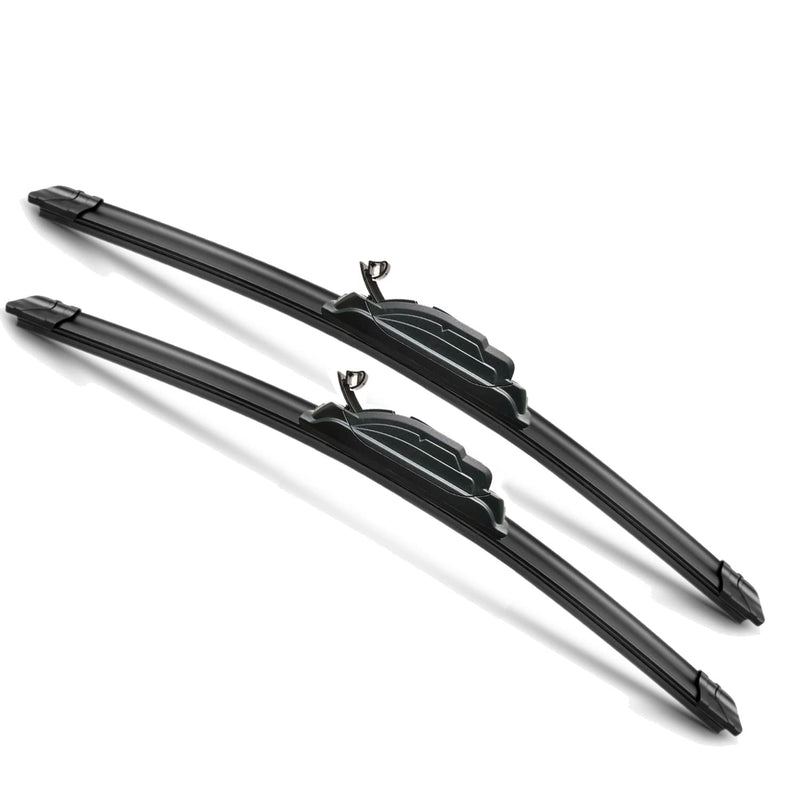 22 inch + 22 inch Windshield Wiper Blade Compatible with F150 2022-2009,Silverado 1500 2022-2000,Sierra 1500 2022-2019,RAM 1500 2015-2013 Original Equipment Automotive Replacement J/U Hook 2 Pack 22"+22"(Pair For Front Windshield)