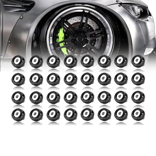 M6 Black Anodized Aluminum Washer Fender Flare Hardware Kit 32