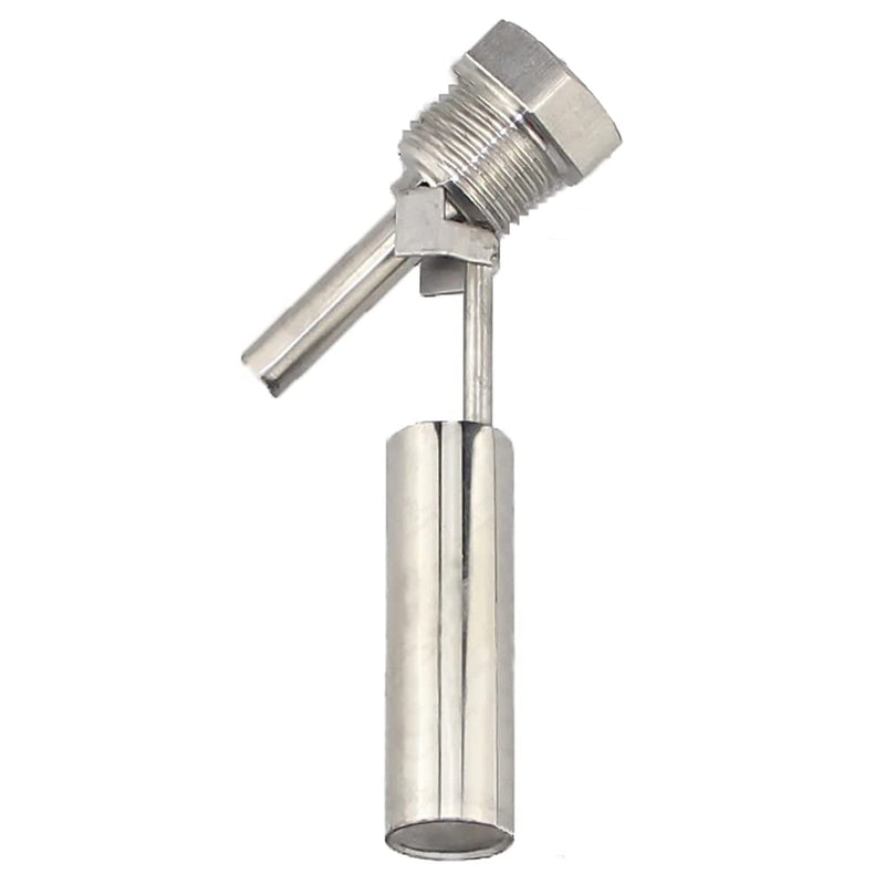 Water Level Sensor, 0-220V Stainless Steel Side Mount Float Switch Level Gauge for Fish Tank Pool, Water Tower (1/2NPT Male Thread) 1/2NPT (0-220V)