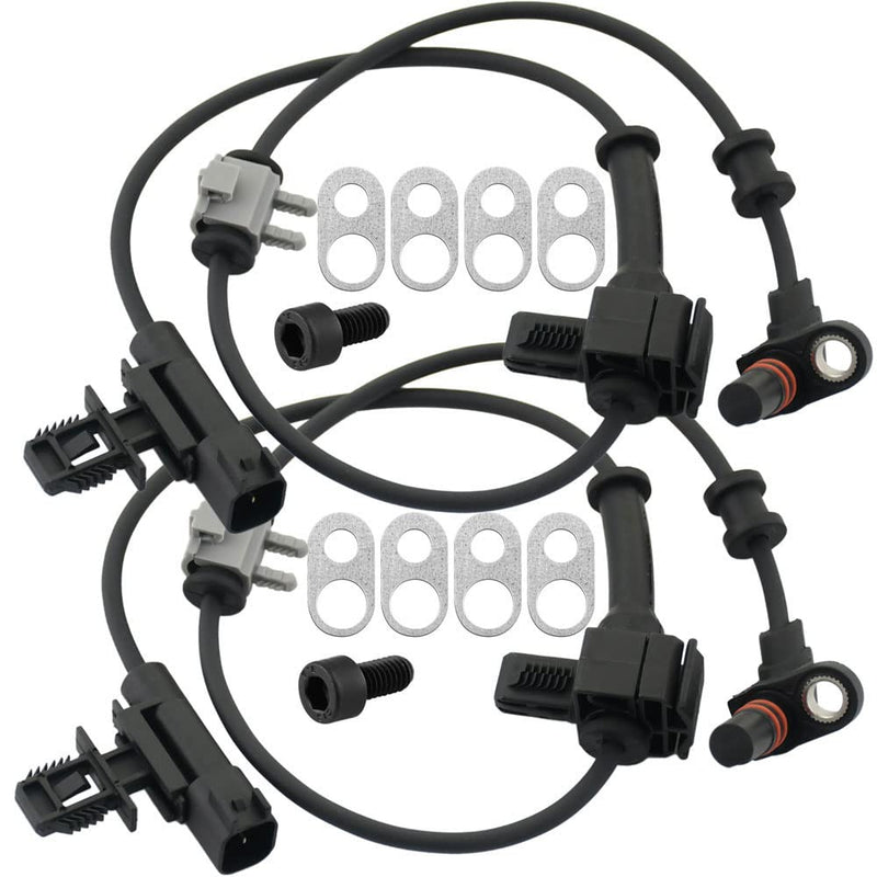 2pcs Front ABS Wheel Speed Sensor Compatible with 2011-2016 Chevy Silverado 2500 HD, 2011-2012/15-16 Chevy Silverado 3500 HD, 2011/15-20 GMC Sierra 2500 HD, 2015-2016 GMC Sierra 3500 HD