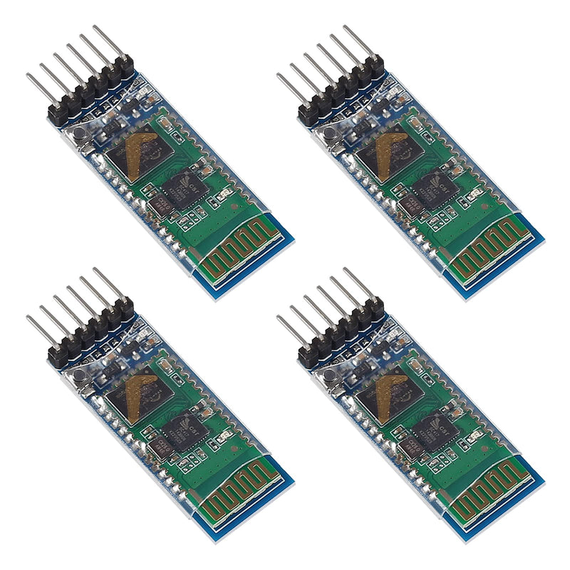 4PCS Bluetooth Module BT Modules 6 Pin Wireless RF Transceiver Long Range Bluetooth Transceiver for Arduino (HC-05)