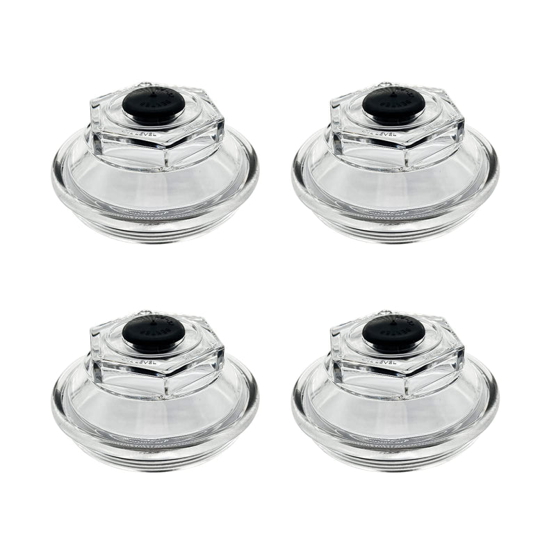 iFJF 21-36 Oil Cap Kit Replacement for Dexter 9K (AFTER 10-1-89) & 10K & 12K & 15K Axles, K71-148-00 Oil Bath Dust Caps 4.0" Thread Trailer Axle Plastic Cap (4Pcs)