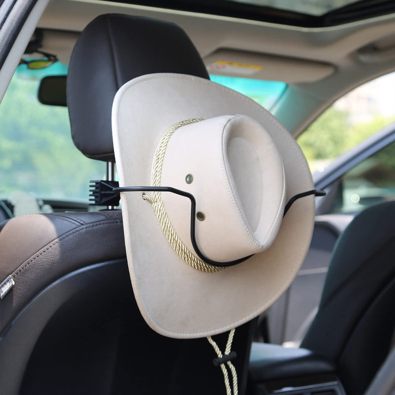Cowboy Hat Holder Rack for Truck SUV Car (Keep Hat Shape) Car Clothes Hanger Bar Coat Hanger Hard Hat Holder for Truck Seat Car Accessories for Cowboy Hats