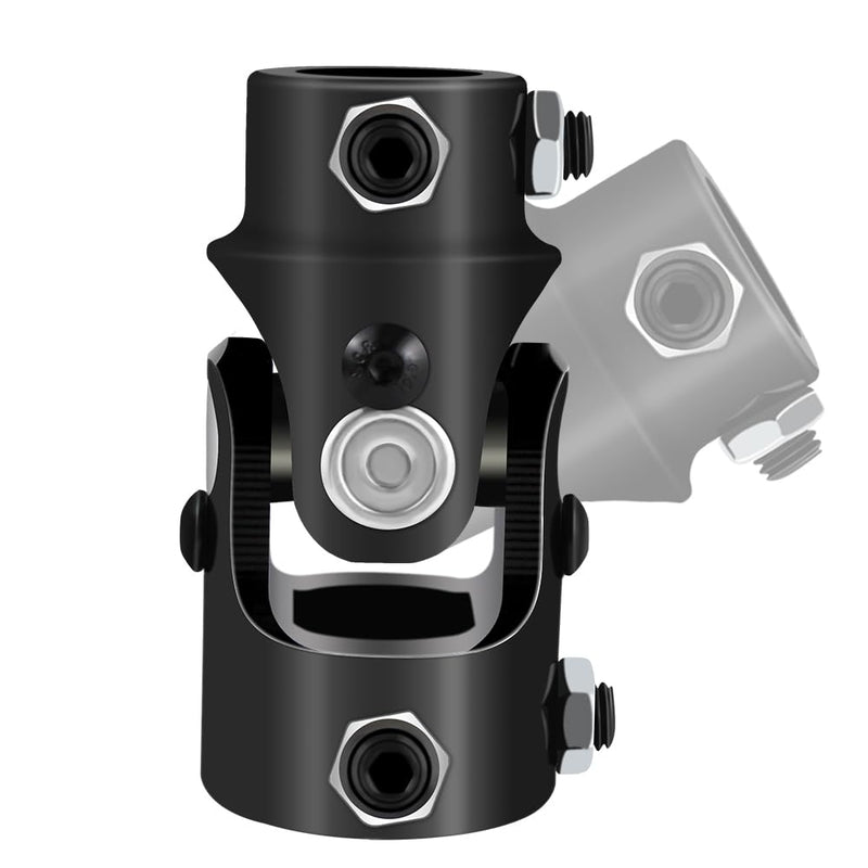 COOL STAR Single Steering Shaft Universal U Joint 3/4" DD x 1" DD 83mm (3-1/4") Working Angle 35°Degree Black