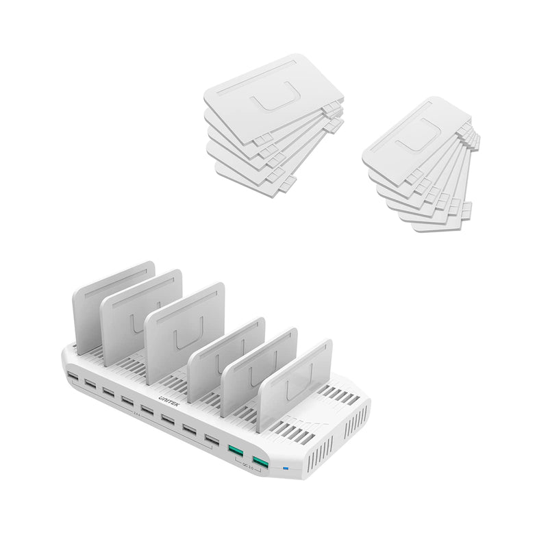 [Bundle] Unitek 96W 10-Port Charging Dock with 2 Quick Charge 3.0 and 11 Detachable Dividers